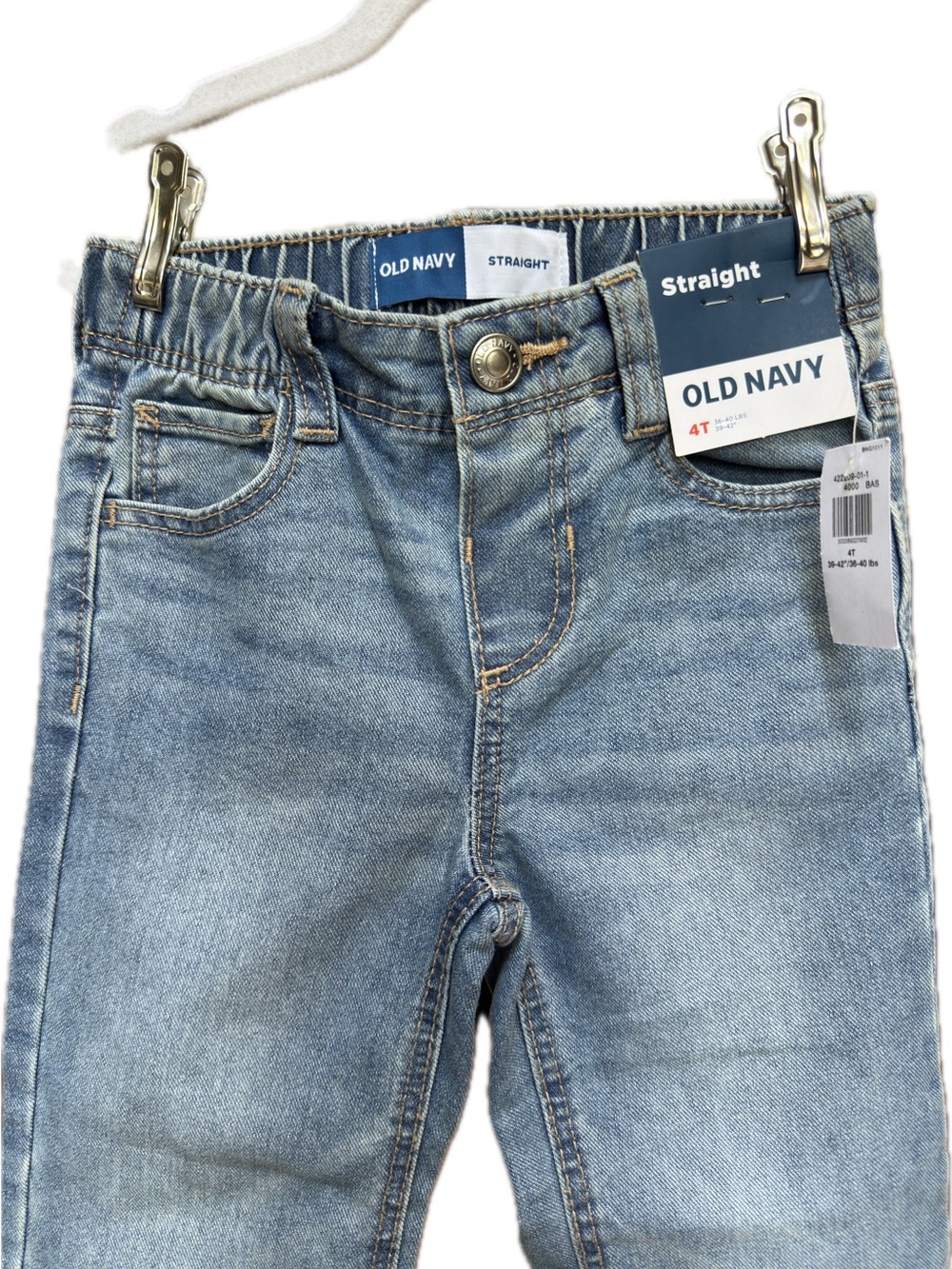 Old Navy Light Blue Straight-Leg Kids Jeans 4T new